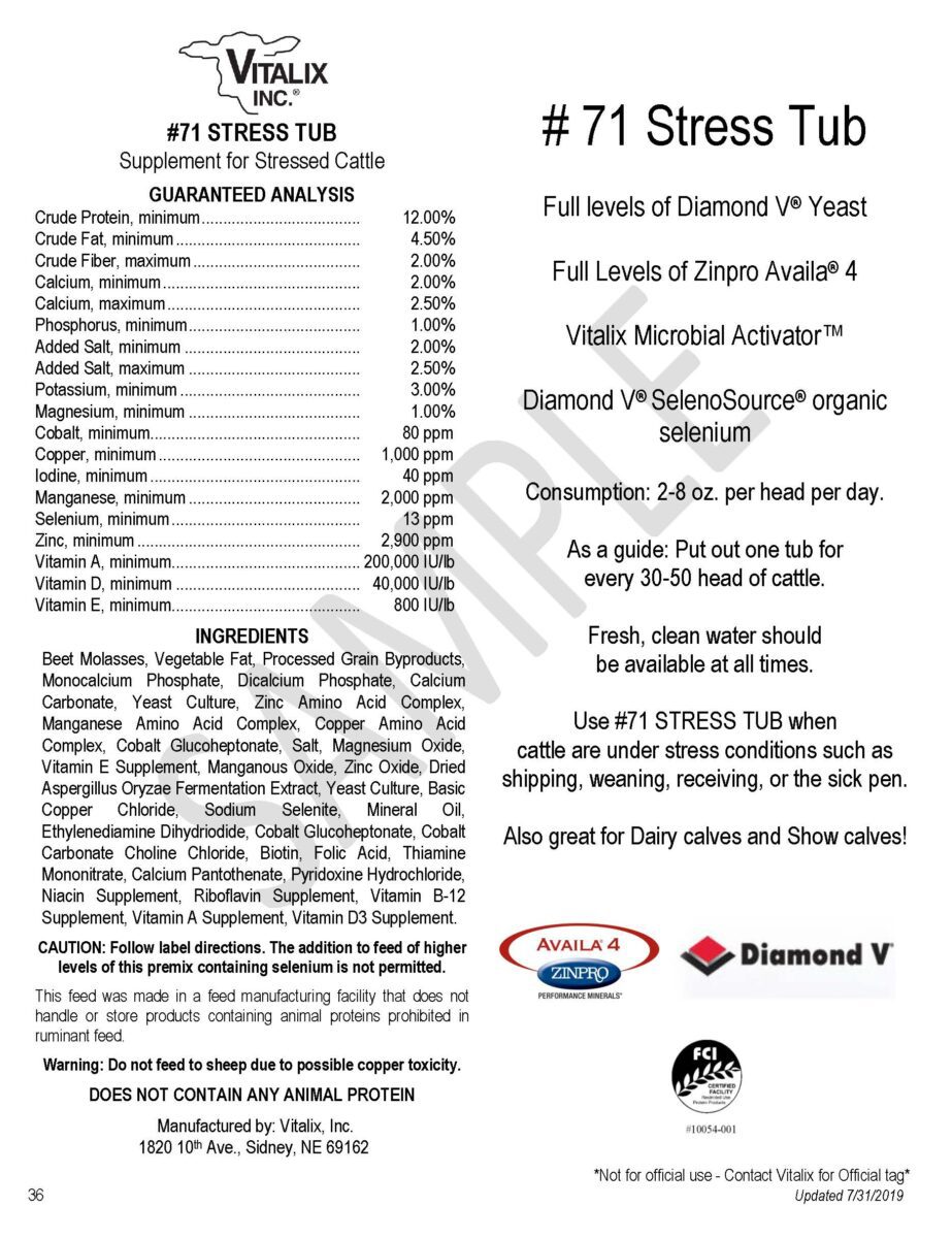 71 stress tub Vitalix Inc.